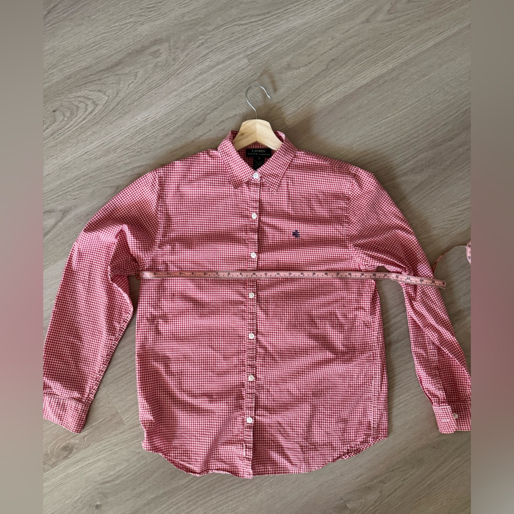 Ralph Lauren Red Gingham Shirt women  green label